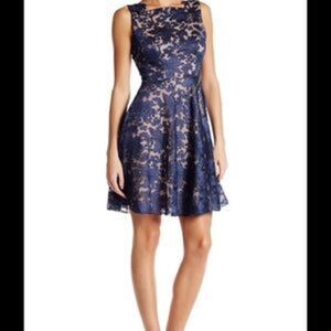 Eva Franco Fit and Flare Dress Square Neck